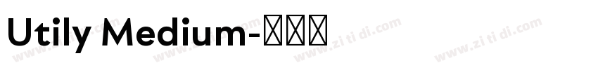 Utily Medium字体转换
